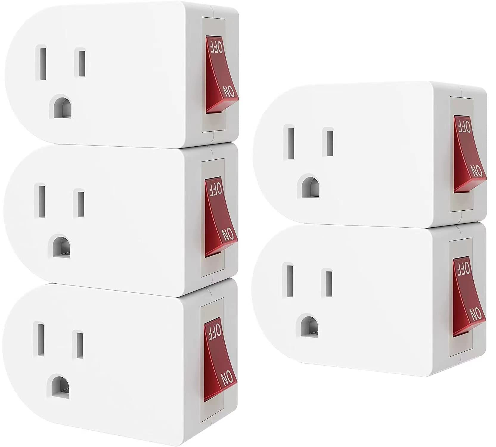 Buy RAYZ Grounded Plug Switch with Red Indicator, ETL Listed 3 Prong