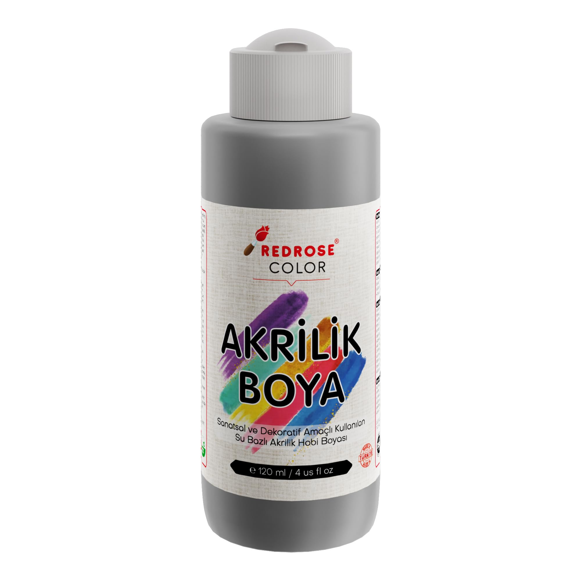 Red Rose Gri Akrilik Boya 120 ml