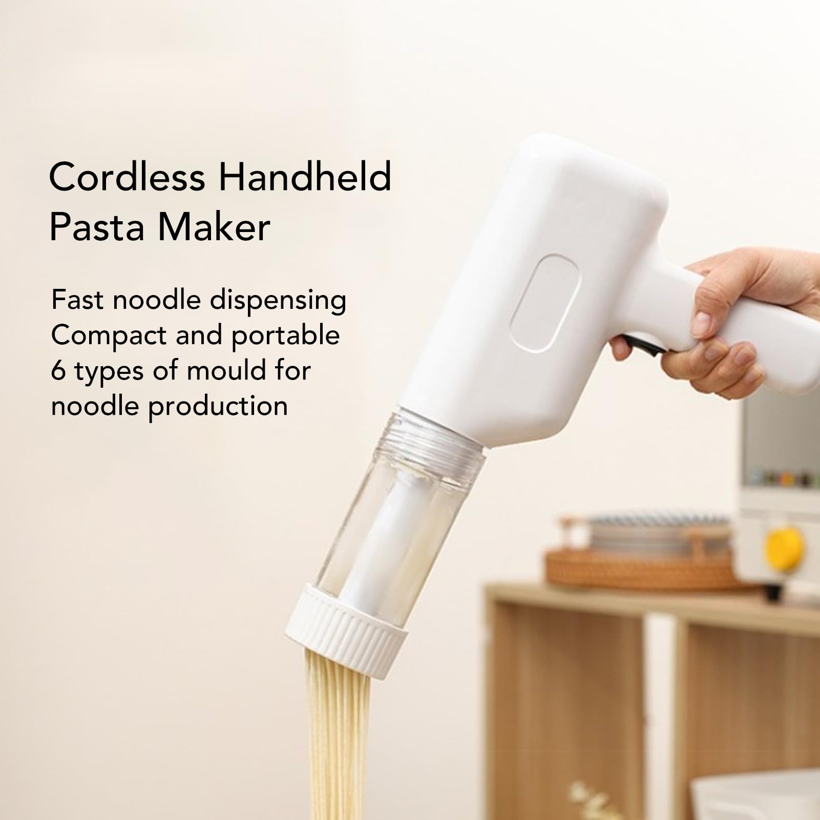 Kitchen Aid Accessories And Attachments, Handheld Electric Pasta Maker Pasta Attachment Kitchen Aid Pasta Attachment with 6 Discs for Homemade Spaghetti Ramen