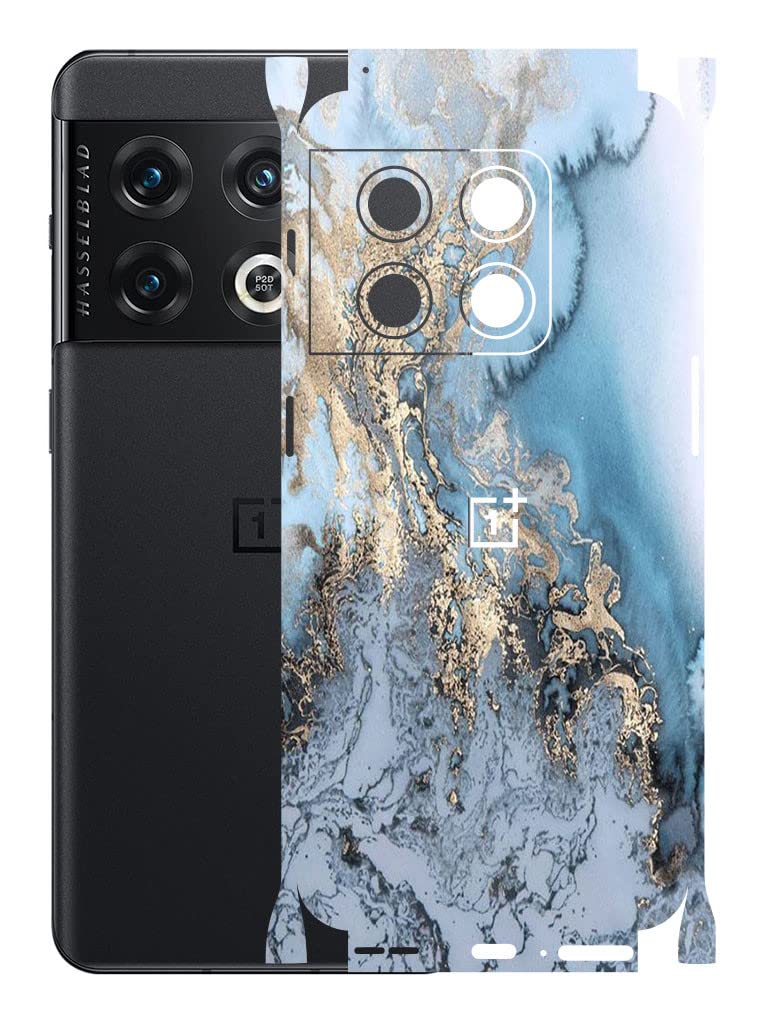 AtOdds - OnePlus 10 Pro Mobile Back Skin Rear Screen Guard Protector Film Wrap with Camera Protector (Coverage - Back+Camera+Sides) (Blue Marble) (B0B49CNK91) Amazon Price History, Amazon Price Tracker