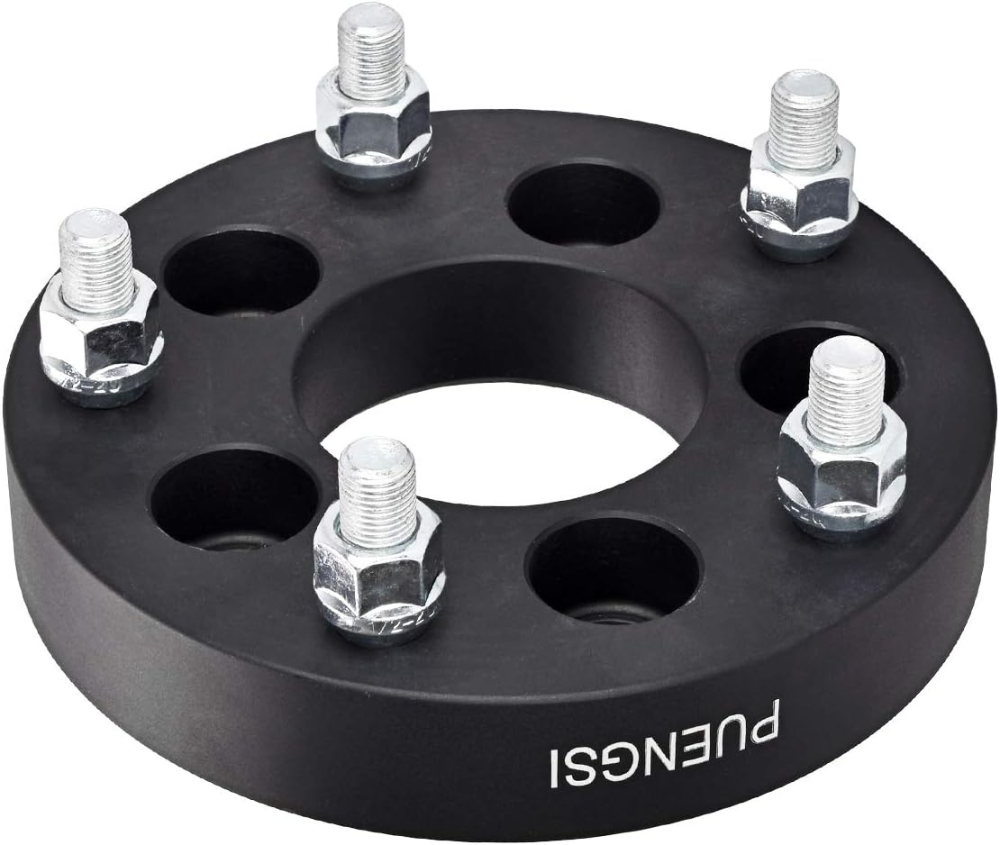 Hot Deals PUENGSI 1.25(32mm) 4PCS 5 Lug Wheel Spacer 5x4.5 to 5x5.5 73mm Black Wheel Spacers Adapters Fit for Mazda B4000 B3000 Mercury Mountaineer Ford Mustang Jeep Wrangler with 1/2 Studs One-Day Sale: Up to 50% Off PUENGSI 1.25(32mm) 4PCS 5 Lug Wheel Spacer 5x4.5 to 5x5.5 73mm Black Wheel Spacers Adapters Fit for Mazda B4000 B3000 Mercury Mountaineer Ford Mustang Jeep Wrangler with 1/2 Studs