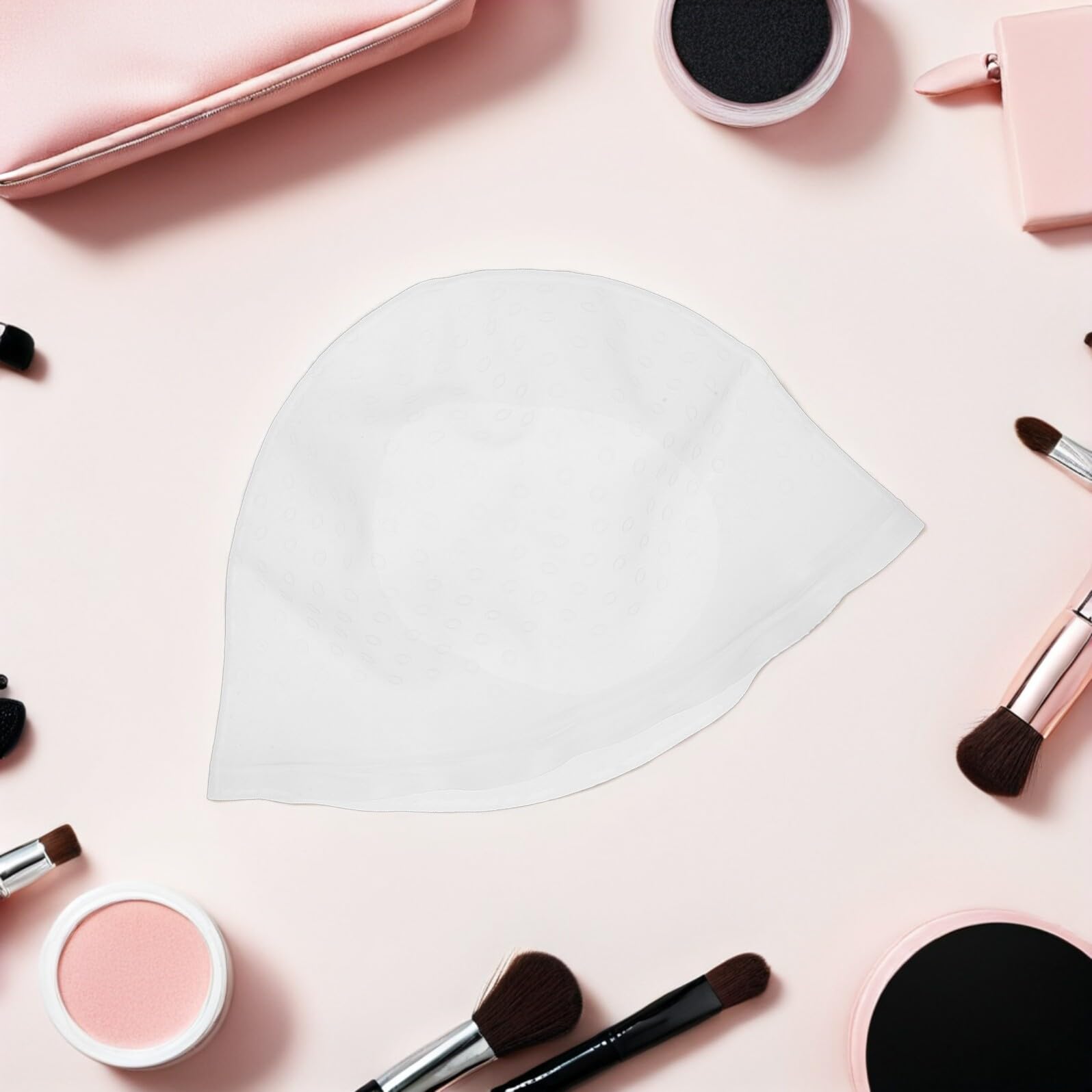 Cuffia per Mèches in Silicone Riutilizzabile con Fori per Evidenziazioni, Cappello da Parrucchiere Delicato per Colorazione Chioma, Kit 6 Pezzi per Uso Professionale e Domestico