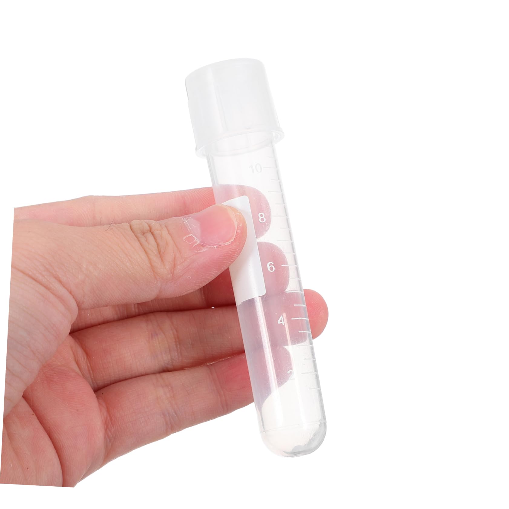 10pezzi Tubo Di Cultura Con Coperchio Provette Da Laboratorio Per Campioni Liquidi Tubo Di Stoccaggio Scrivibile Materiale Confezione Per Esperimenti Scientifici