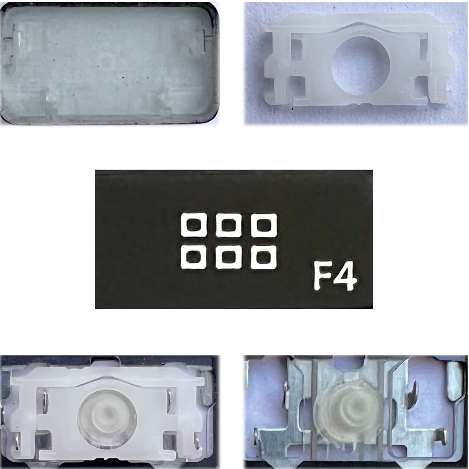 Dolphin.dyl(TM) Replacement Individual Key Keyboard for US Retina Display Pro A1425 A1502 A1398 A1466 Replacement Key Keyboard F (Old Version) — view 140