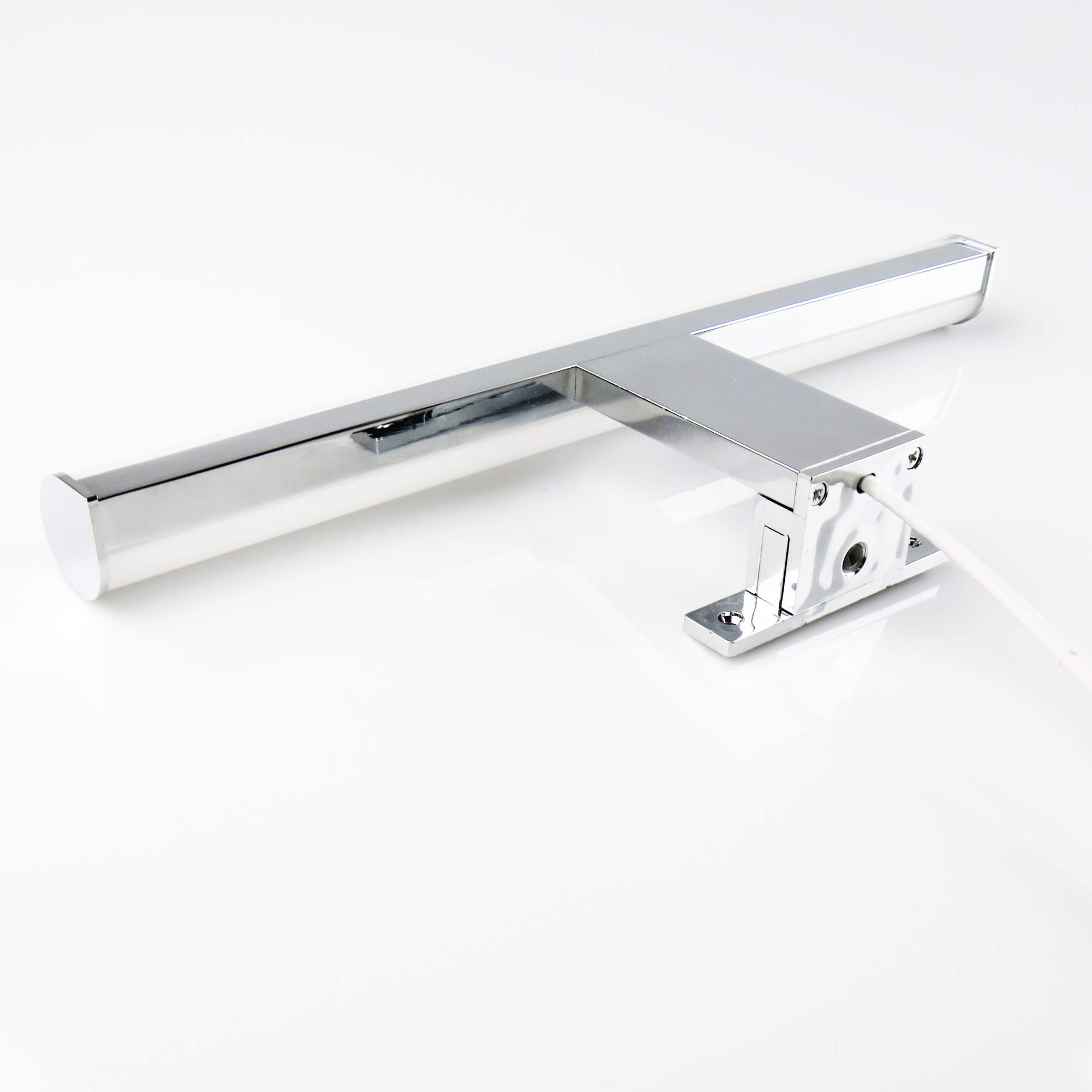 Luminaria Para Espejo LED 600 mm de Superficie 230 V Para Cuarto de Baño, Cromada - Selección: 600 mm - Blanco Newtro