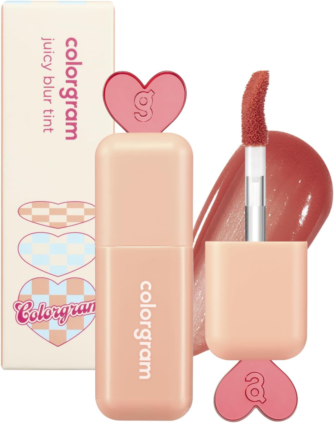 Juicy Blur Tint 01 Coral Hip | Daily Semi-Matte, Semi-Glossy, Long-Lasting Lip Stain, Moisturizing, Buildable & Blendable, highly Pigmented (0.12 Fl. Oz.)