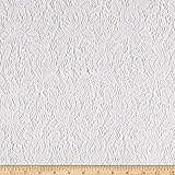 Telio Camellia Stretch Lace Solid White, Fabric by the Yard