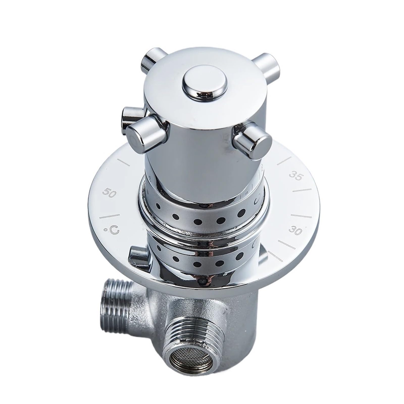 Mélangeur thermostatique en laiton massif pour douche au design élégant