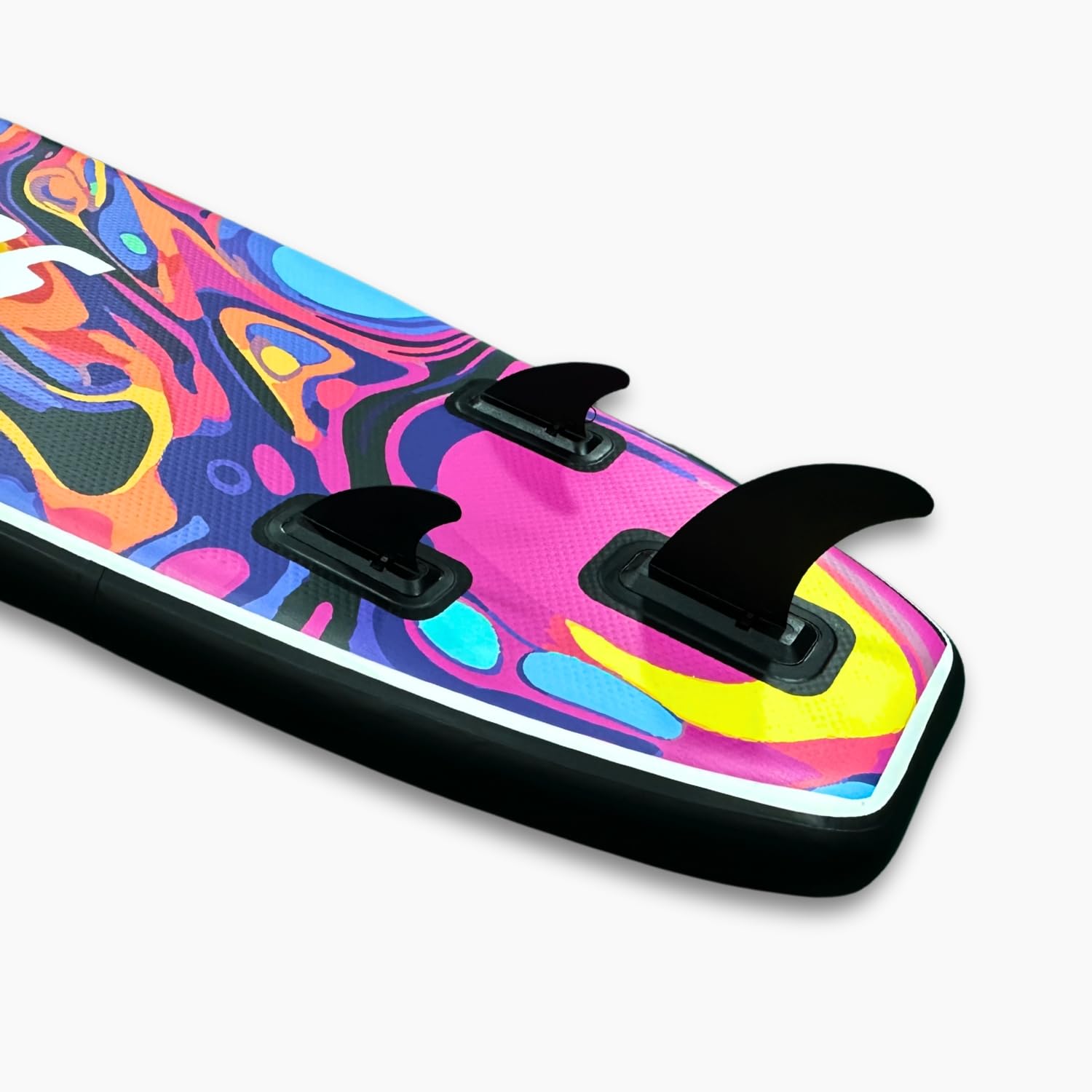 Suprfit SUP Board Water Marble | All in One Set: SUP Board, Hochwertiger Rucksack, Teleskop Paddel, Double-Action Luftpumpe, Leash, Slide-In Finnen Set, Reparatur Set