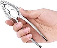 Vista 2 de New Star Foodservice 24142 Cascanueces de Aleación de Zinc Chapado en Cromo de Servicio Pesado para Langosta/Cangrejo/Nueces/Mariscos, 15.87 cm