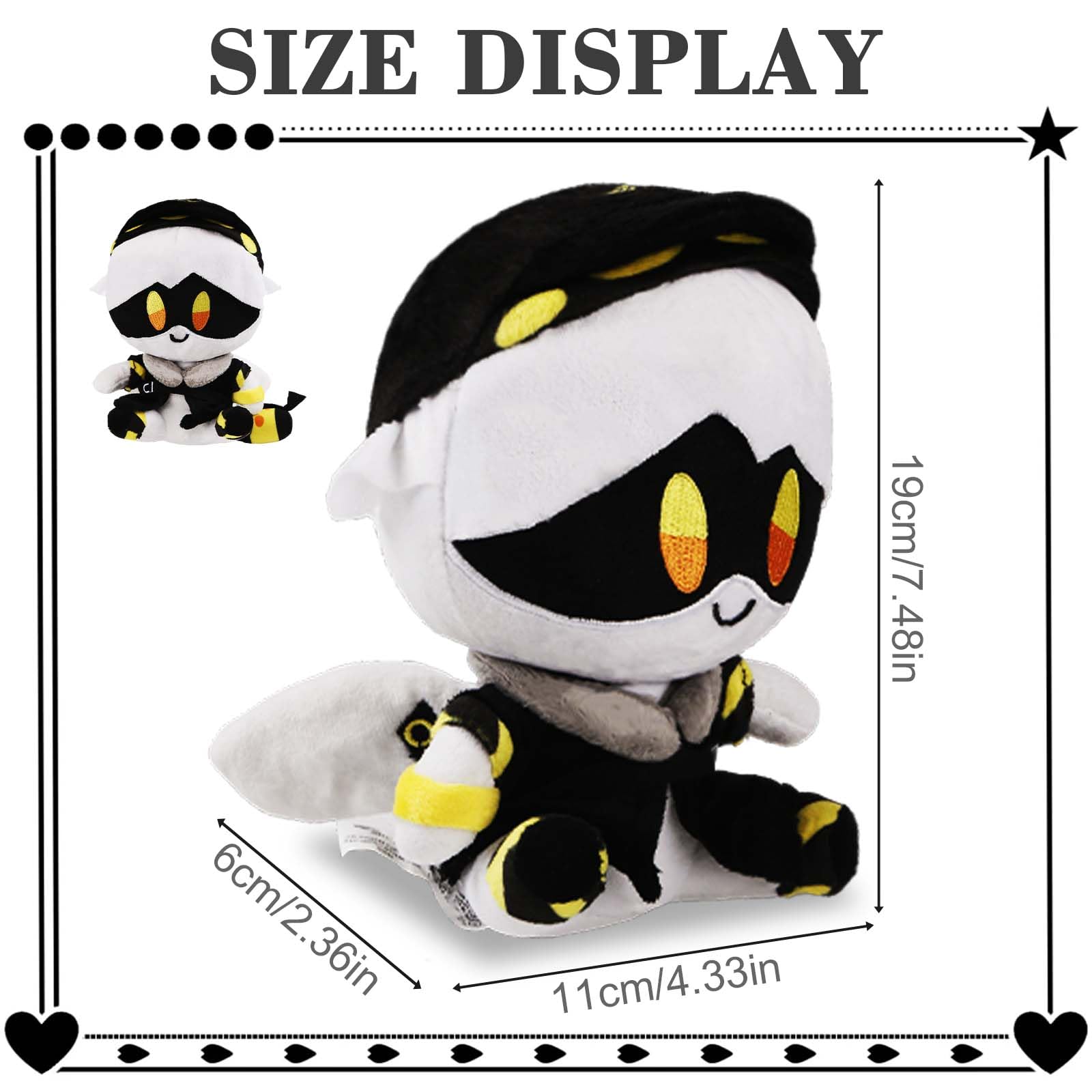 Ainvliya Murder Drones Plush Toy, Among Us Imposter Stuffed Animal, 7.5-11.4 inches, Unisex, Tabletop Play, Cotton Plush - Image 2