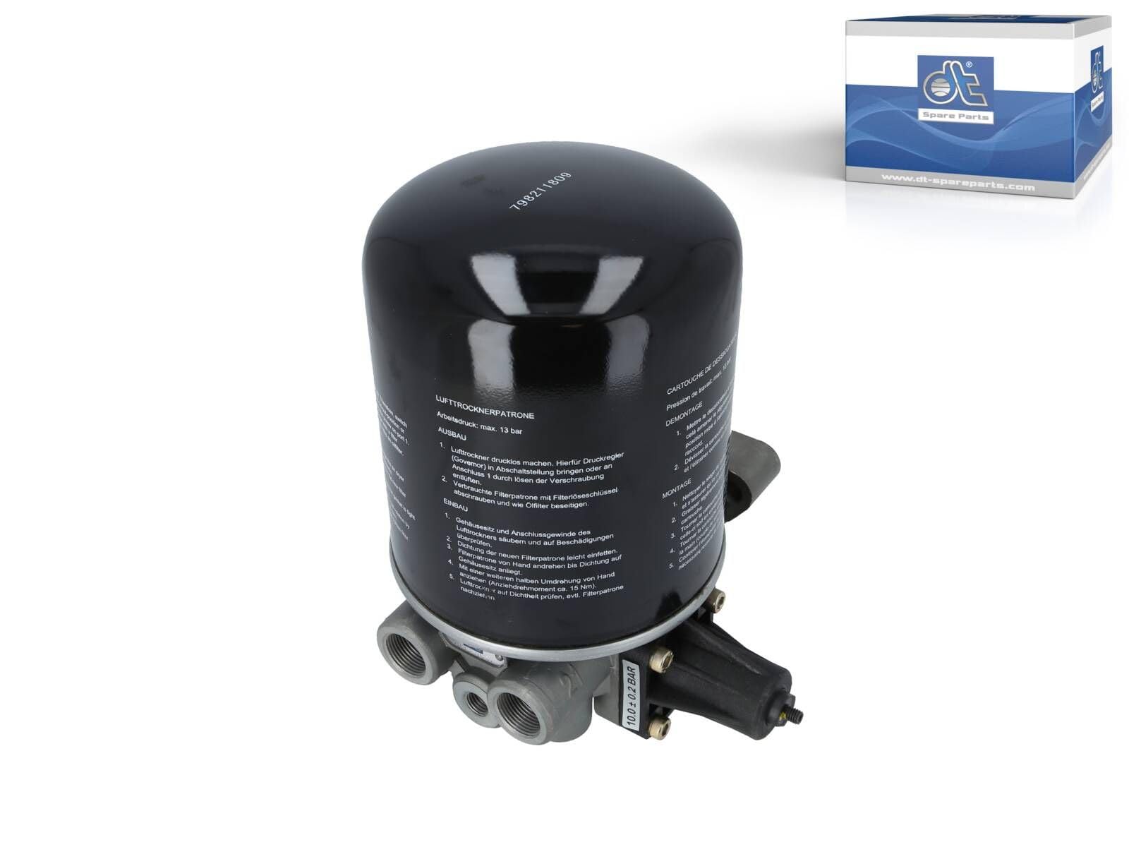 DT Spare Parts 3.71001 Secador de aire sistema de aire comprimido