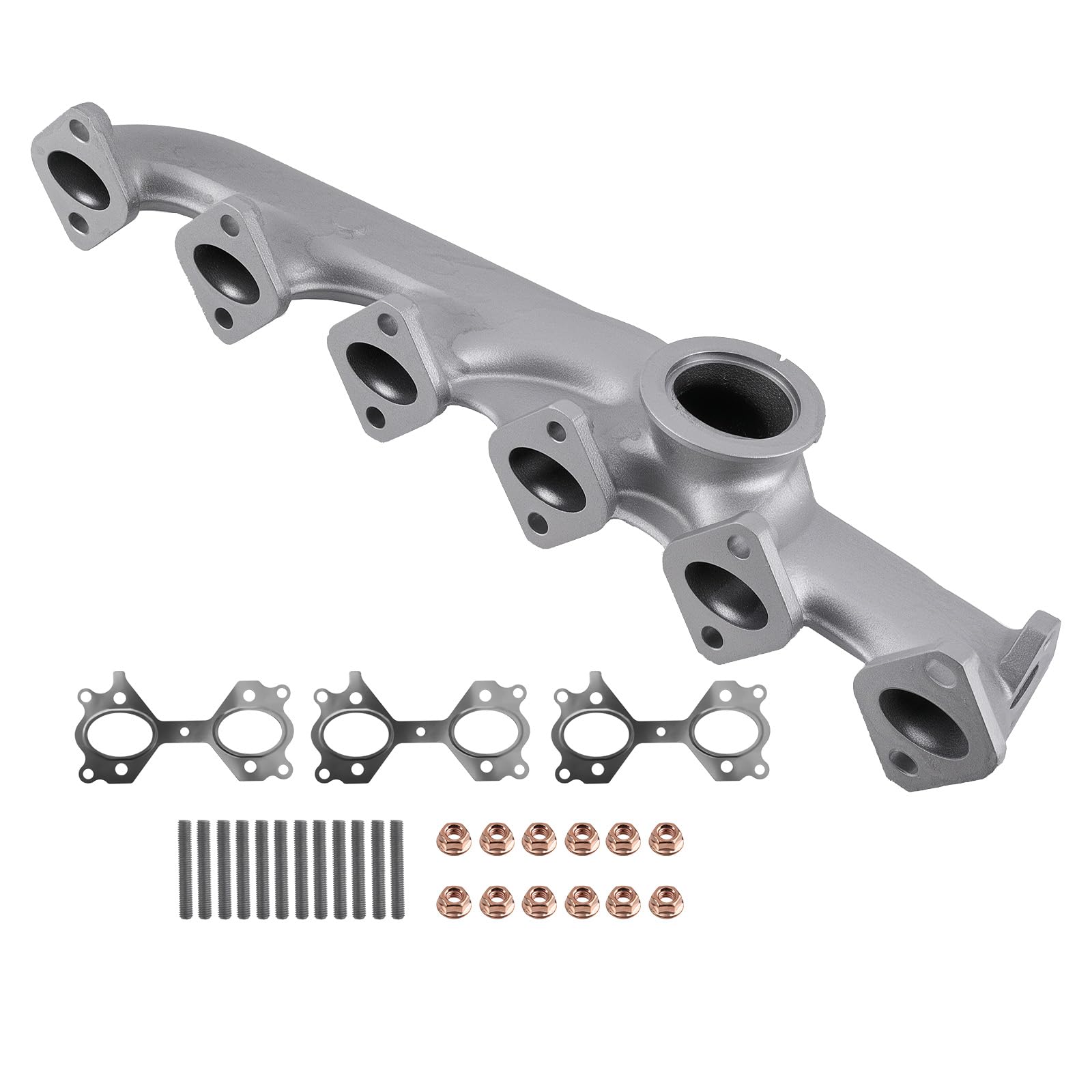 maXpeedingrods Set collettore di scarico in ghisa con guarnizione per BMW X3 X5 X6 E83