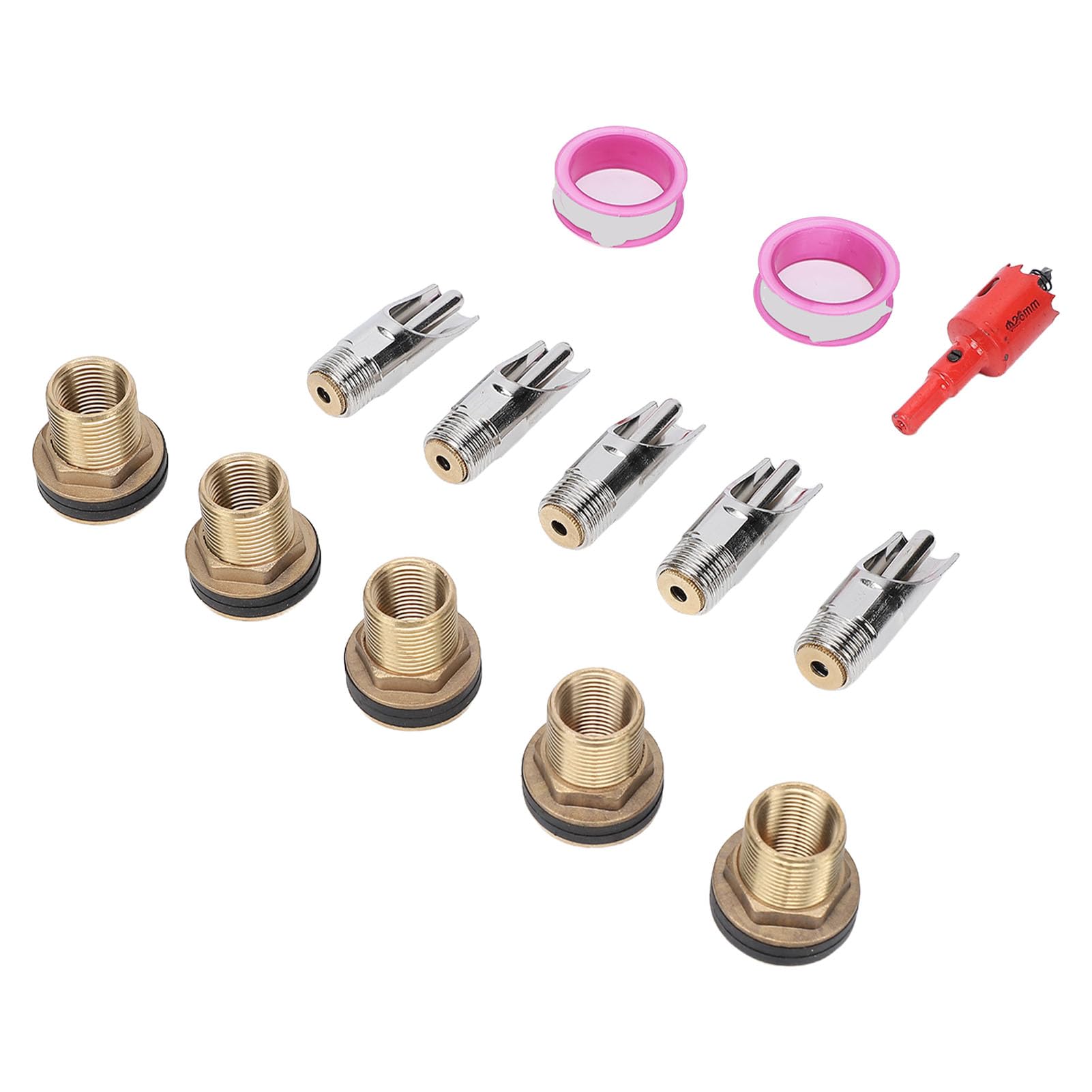 Chrees Lot de 5 abreuvoirs à tétons automatiques en acier inoxydable pour chèvres et porceles, installation facile, compatibilité avec plusieurs espèces d'animaux