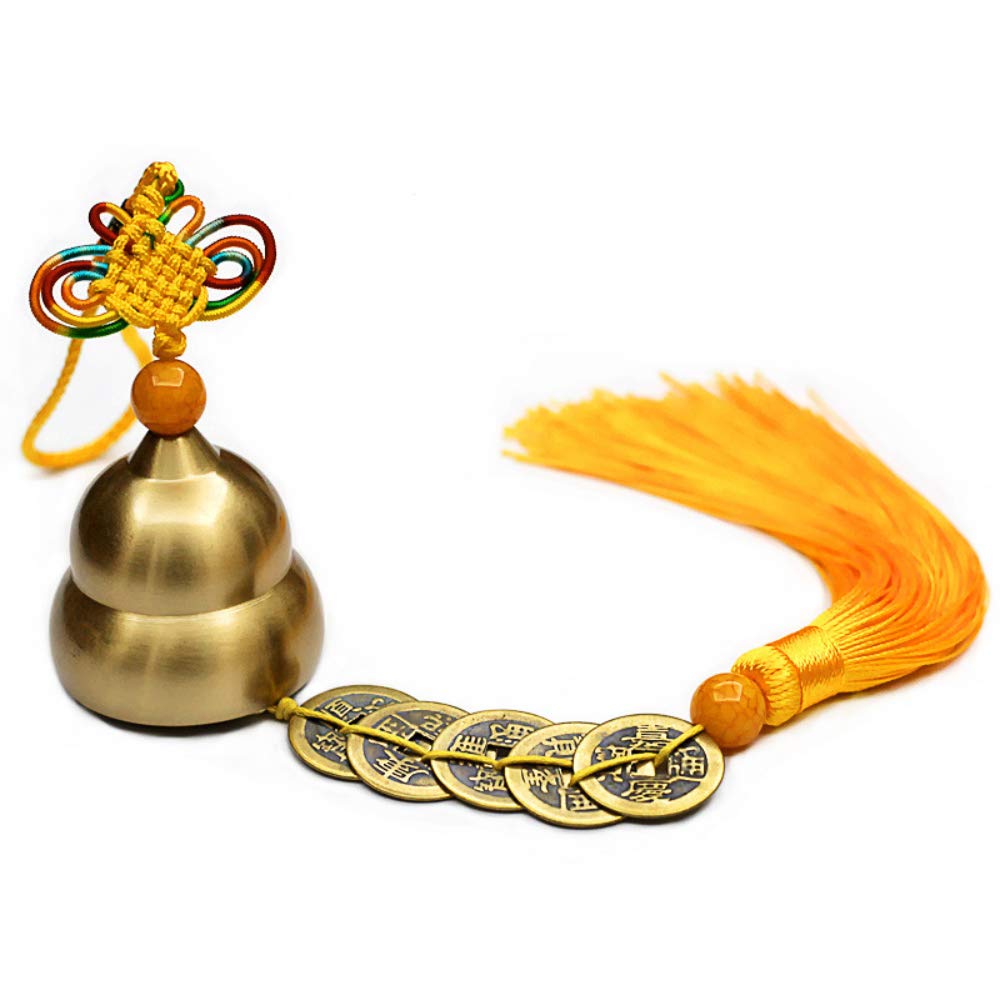 Vindspel Vindklockor Klockspel Kinesisk Feng Shui Klockkopparhu00e4nge Med 5 Mynt Fu00f6r Rikedom Och Lycka, Dekoration Av Bilinteriu00f6rer Vindklockspel (Color : F, Size : Gourd Vindspel Vindklockor Klockspel Kinesisk Feng Shui Klockkopparhu00e4nge Med 5 Mynt Fu00f6r Rikedom Och Lycka, Dekoration Av Bilinteriu00f6rer Vindklockspel (Color : F, Size : Gourd