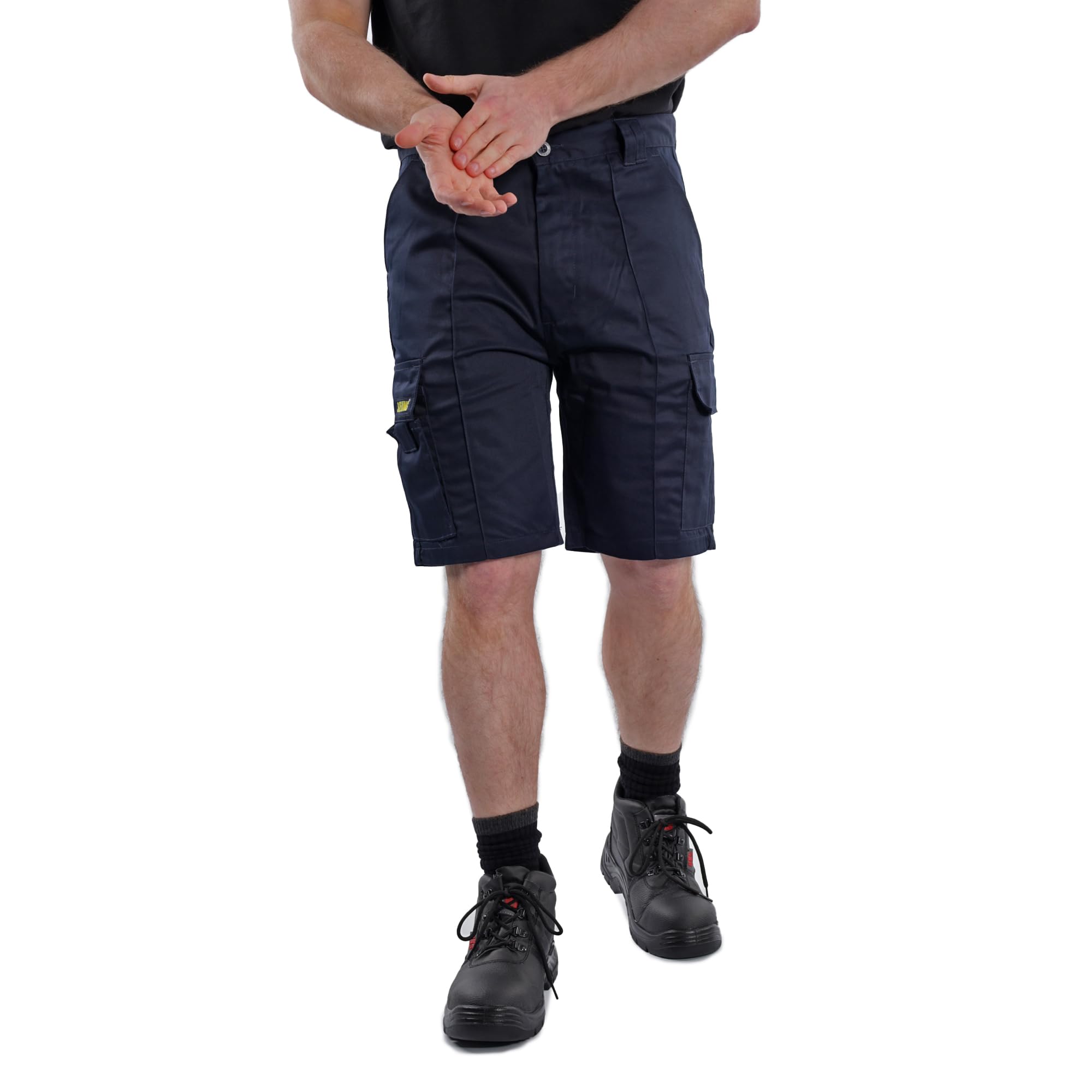 Site King Men's Navy Combat Cargo Work Shorts Sizes 28 To 52 - Black/Navy/Khaki (28 Waist / 13" Length Shorts, )