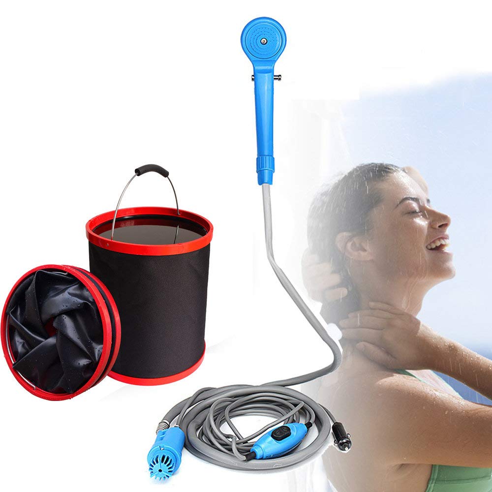 Buy QHYXT Portable Camping Shower Set,USB Car Shower DC 12V Pump ...