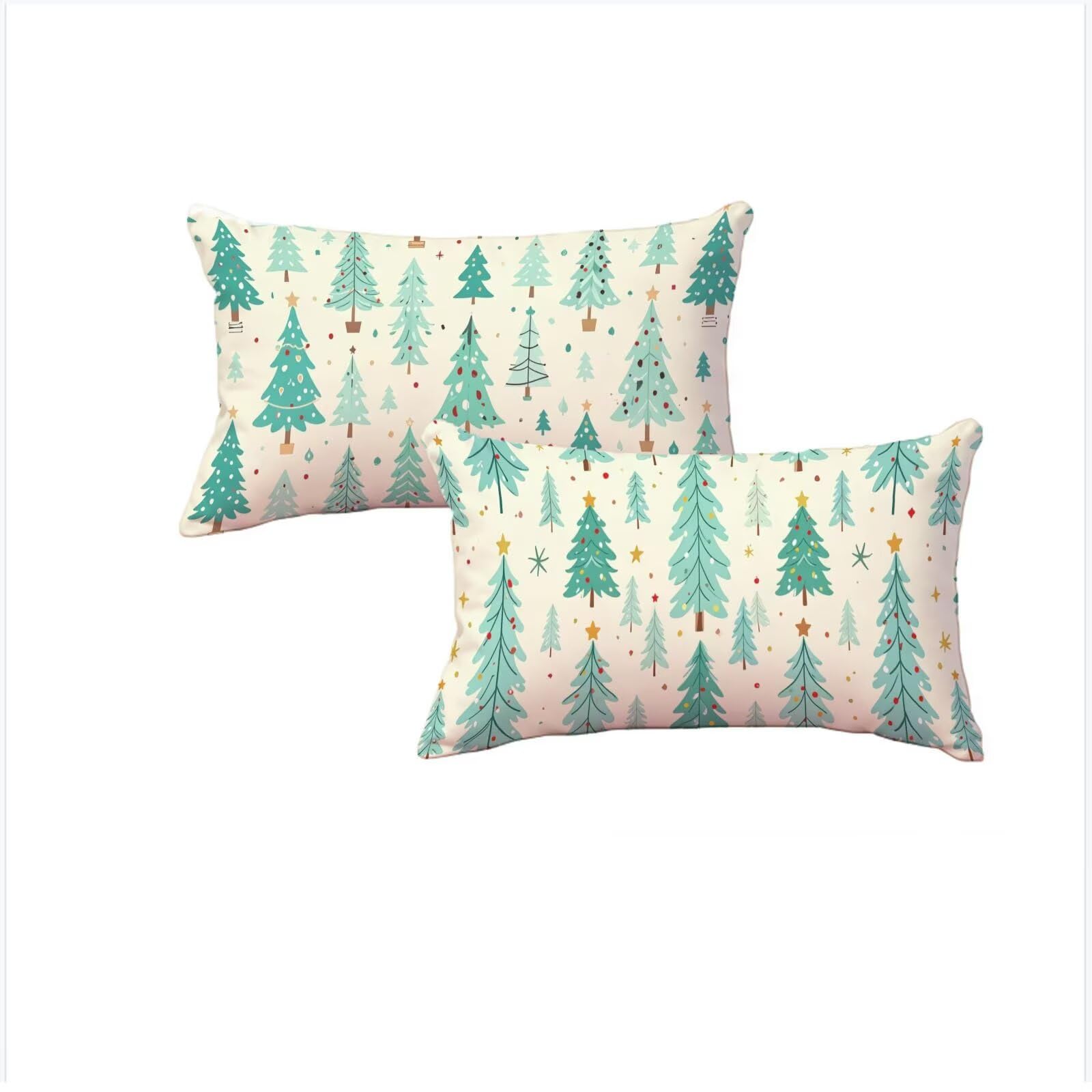 Housse coussin 60x90cm imperméable grand format lot de 2 taies d'oreillers