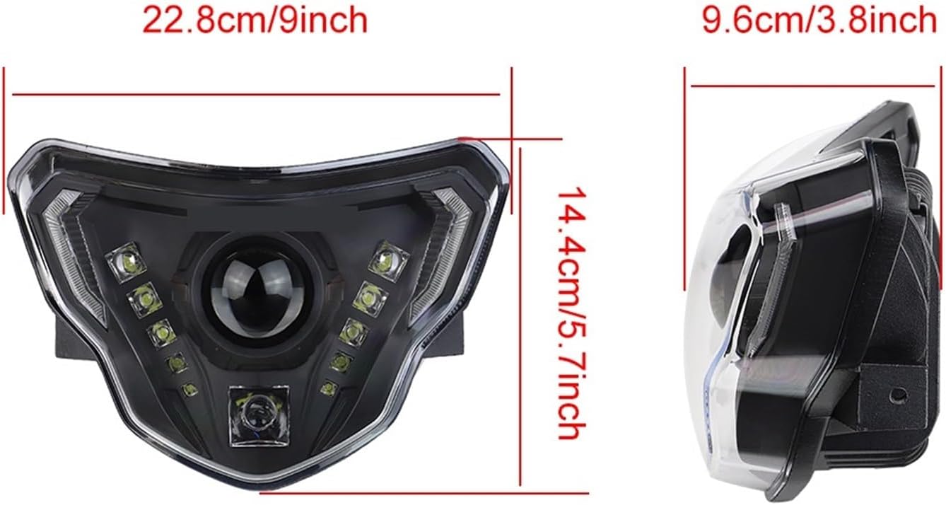 Motorcycle LED Headlight Head Lights Devil Eyes Assembly Kit Compatible with M/W G310GS G310R G 310 GS R 310GS 2016-2022