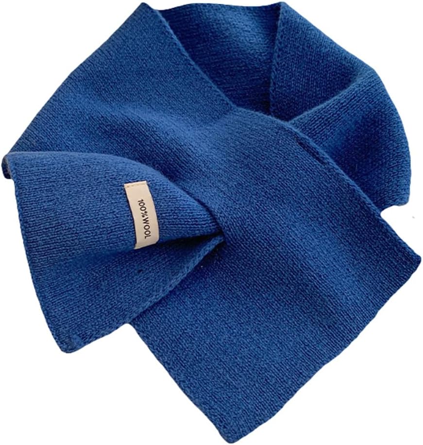 Knitted Neck Warmer 100% Wool Scarf for Women Winter Warm Pull Through Scarf for Layering Casual Outdoor Accessory