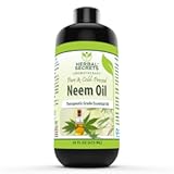 Neem Seed Oil 16 Fl Oz | Pure & Cold Pressed | Premium Herbal Supplement | Non-GMO | Gluten Free