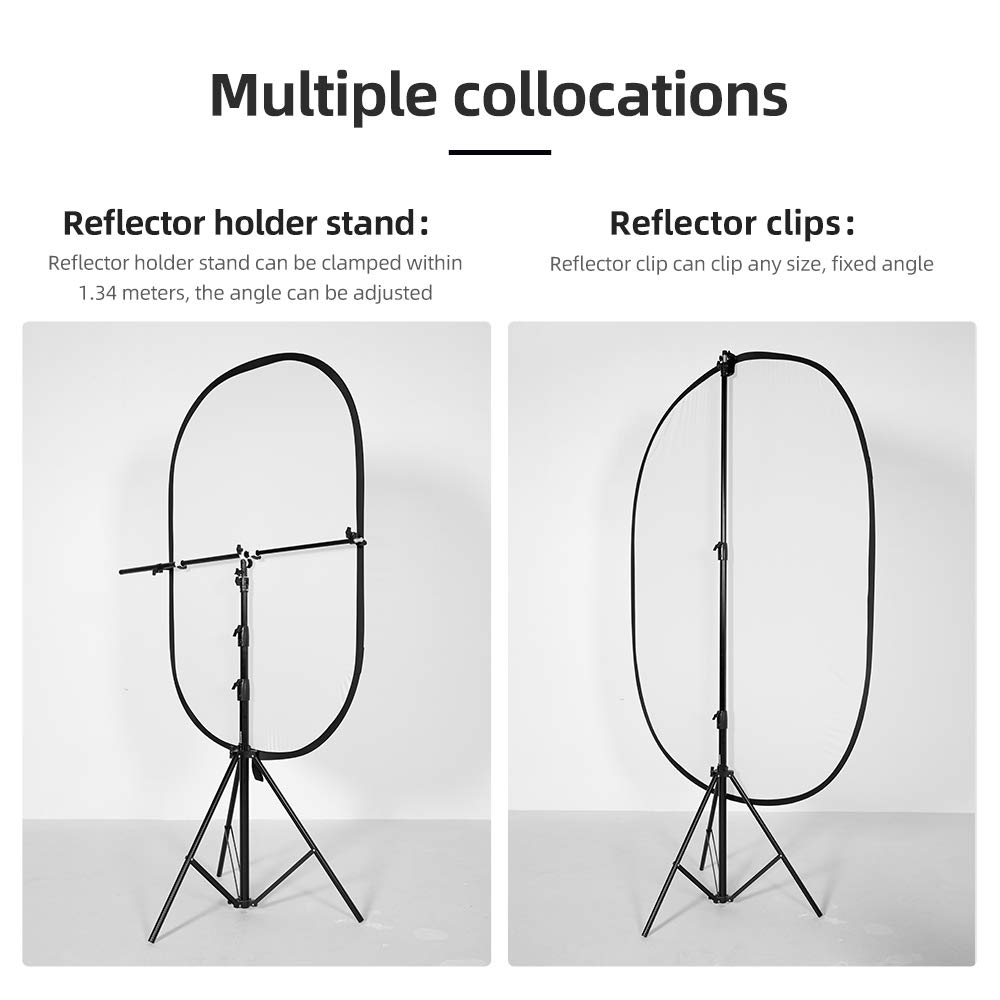 AMBITFUL Soft Light Board Photography Studio Lighting Reflector Pop-Out Foldable Soft Diffuser Disc Panel with Carry Bag for Video Recording (80 x 120 cm)