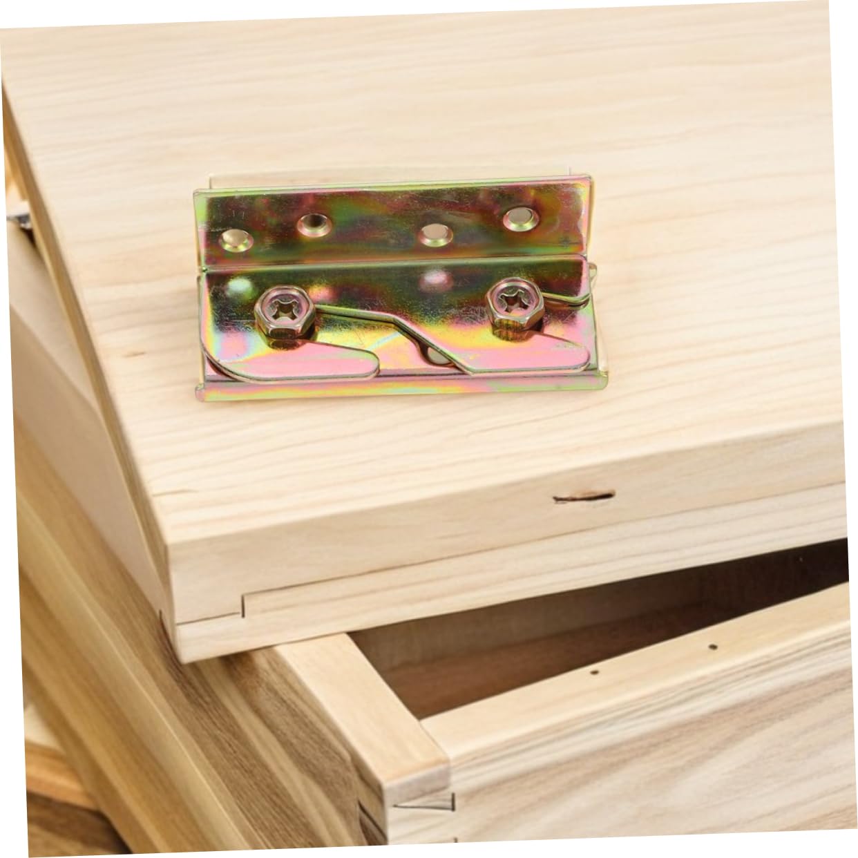 ULTECHNOVO 12pezzi Kit di Ferramenta per Sponde del Letto in Ferro da Staffe di Collegamento per Telaio del Letto con Viti per Montaggio Fai da Te Accessori Invisibili per Supporto Robusto