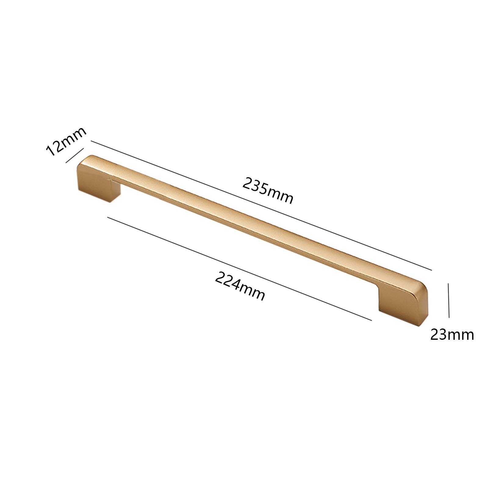 Cabinet Pulls Dresser Drawer Pulls Wardrobe Door Kitchen Cupboard Pulls, Zinc Alloy Furniture Handles Pulls Hole Center 224mm,1 Pcs - Image 2
