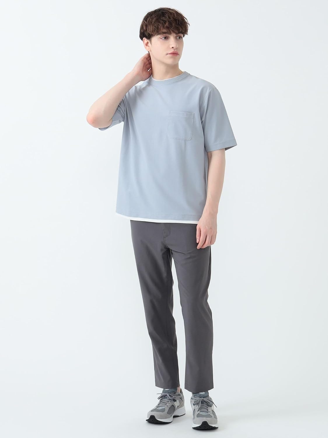 [ビームスハート] 接触冷感 S/S TEE クールタッチ フェイクレイヤー ポケット Tシャツ メンズ 42040339639