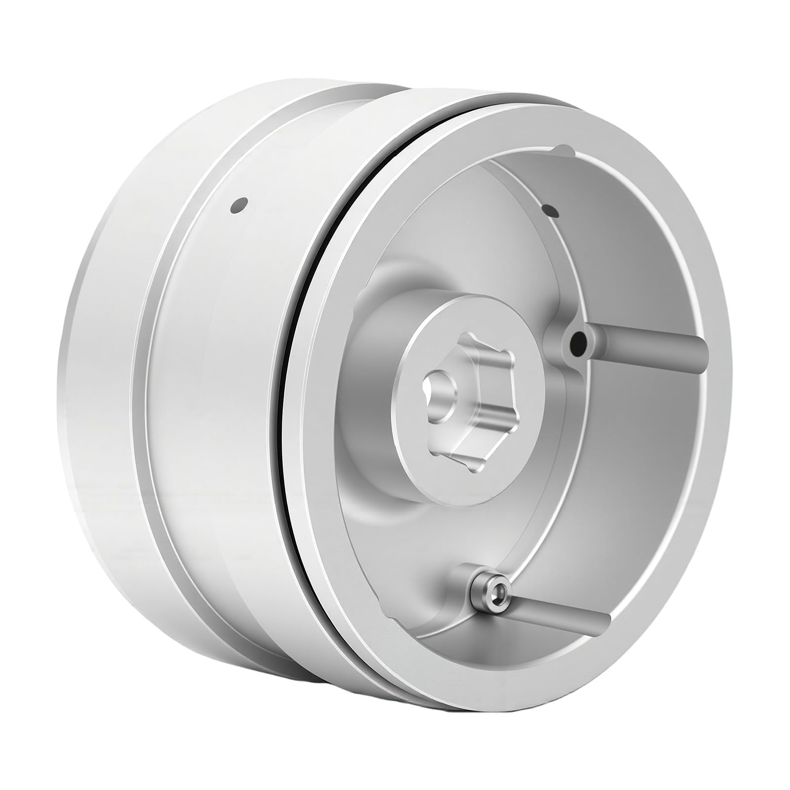 Dilwe Piasty kół Gąsienic RC 1/10, Stop Aluminium, 2,2 Cala, 185 G (SILVER)