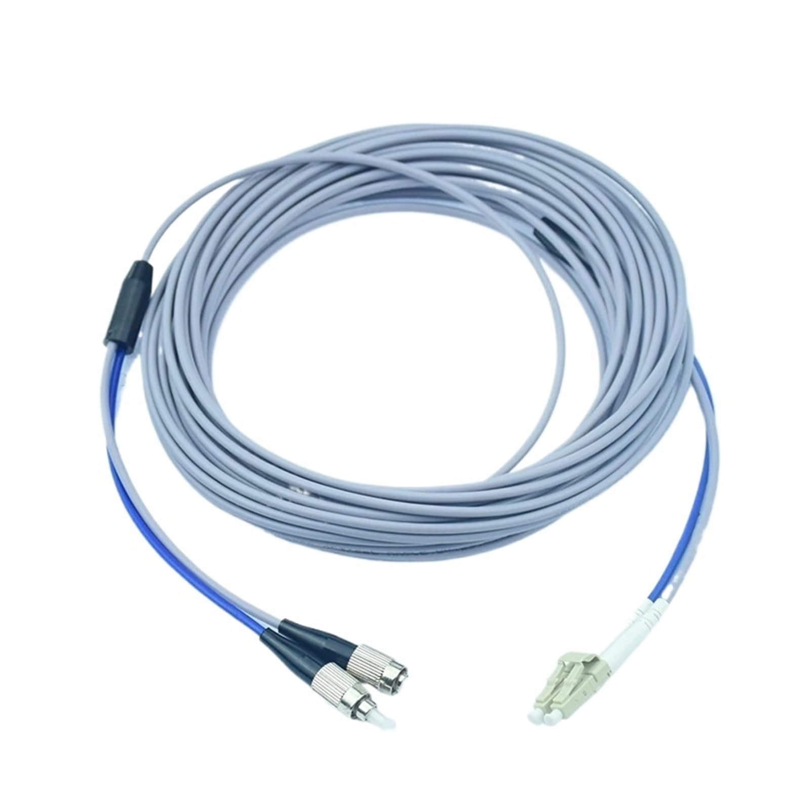 Latiguillo de Fibra óptica blindado 2C OM1, 2 núcleos, 1m, 2m, 3-m, 5m, 10m, 15m, 20m, 30m, SC, LC, FC, ST, UPC A, multimodo, 2 Fibras, Puente de Fibra óptica for Exteriores(2m 5pcs SC-SC OM1)
