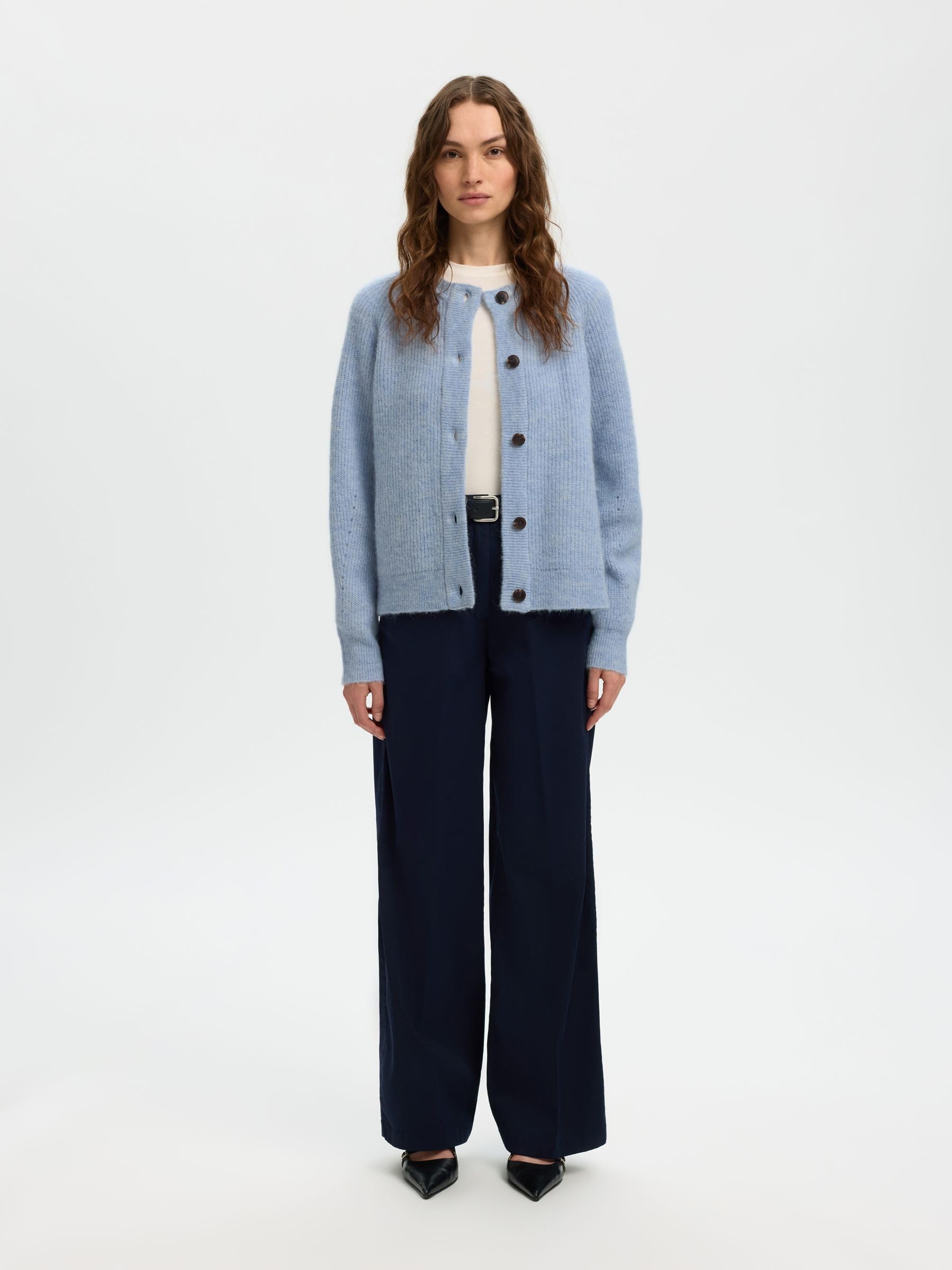 SELECTED FEMME Female Strickjacke Wollmix | Cardigan