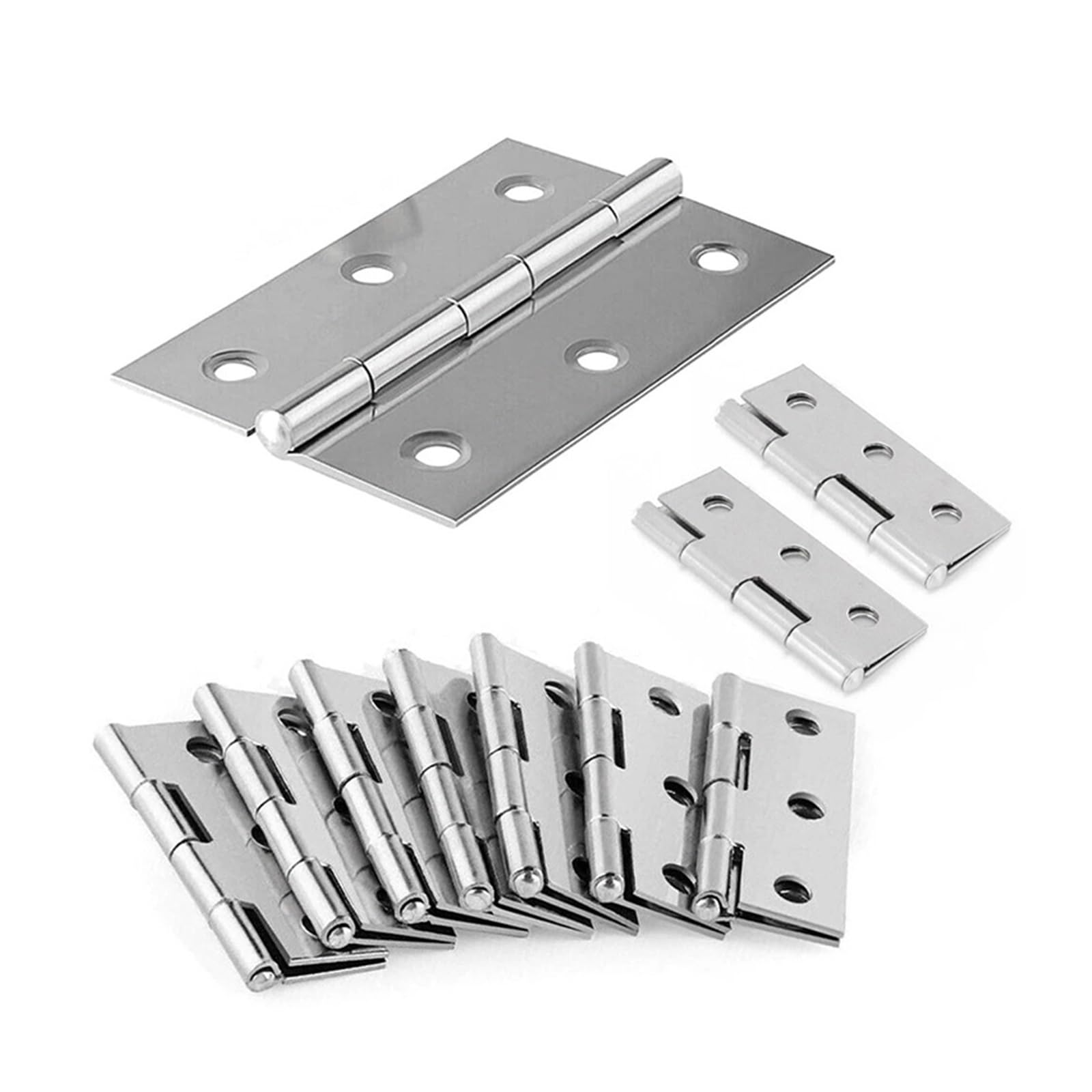 Psbdfldabfjc 10Pcs 5/ 2 Inch Stainless Steel Door Hinges