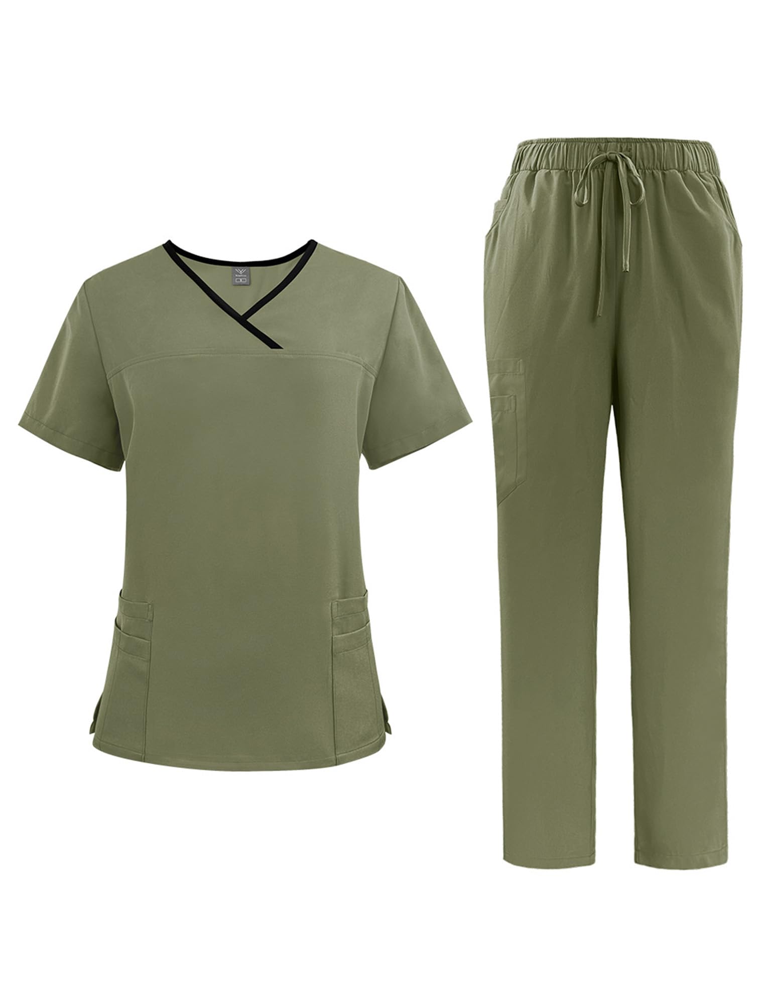 Ropa Profesional Médica Unisex con Parte Superior en un Cinturón Elastico Cura de Manguera