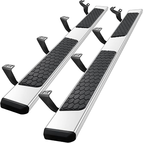 Miniatura 1 de COMNOVA - Estribos laterales de 6.5 pulgadas compatibles con Toyota Tundra CrewMax Cab. Tundra 2022-2023. Tundra Rock Sliders Truck Side Steps Nerf