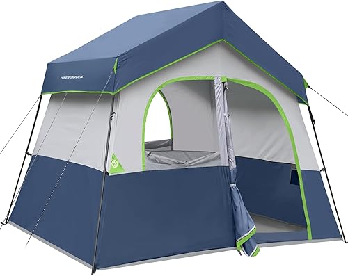 Miniatura 7 de HIKERGARDEN - Tienda de campaña para 6 a 8 personas, tienda de campaña familiar portátil para campamento, tienda de campaña de tela resistente al