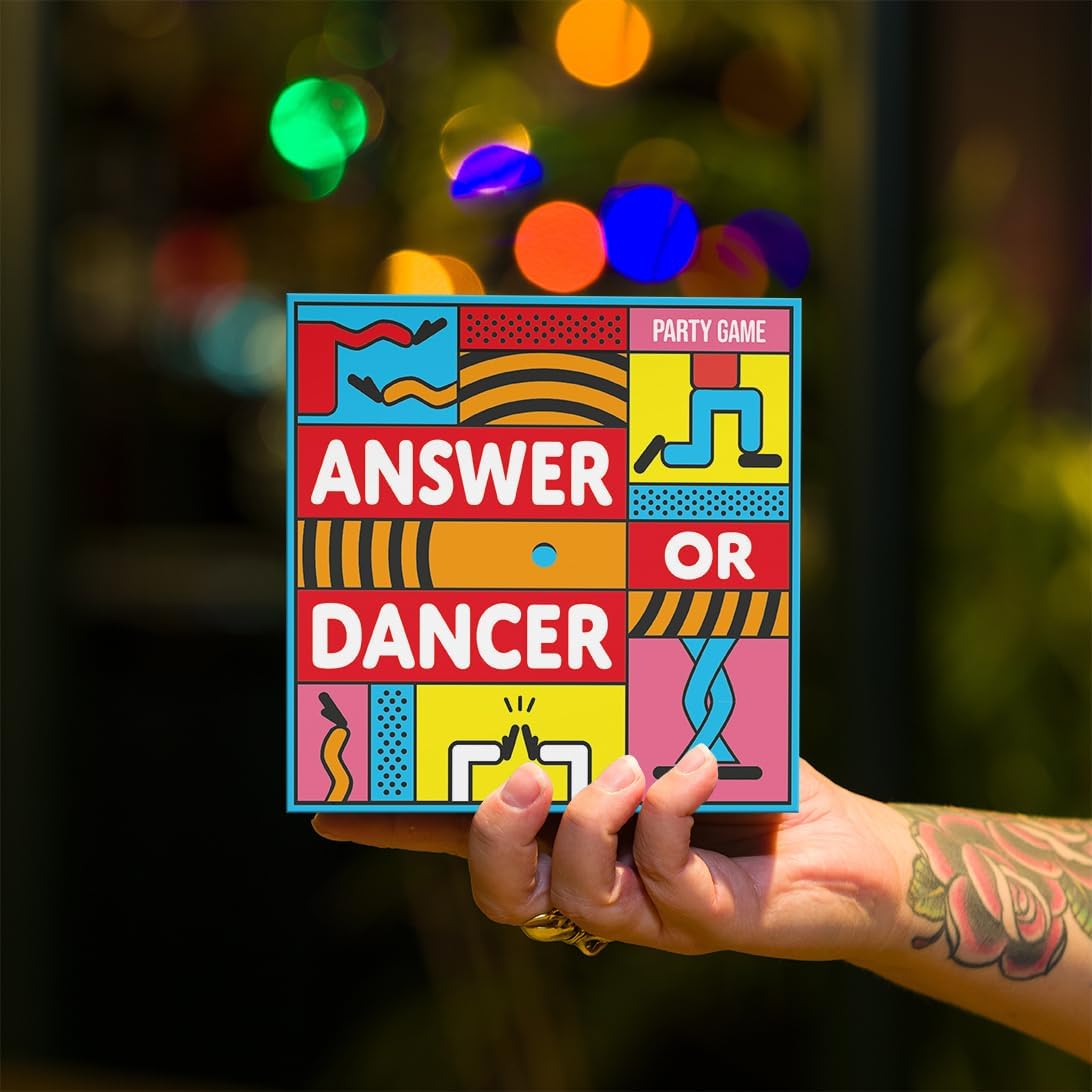 Hygge Games - Answer or Dancer – Triva Dance-Off Family Fun Party Game