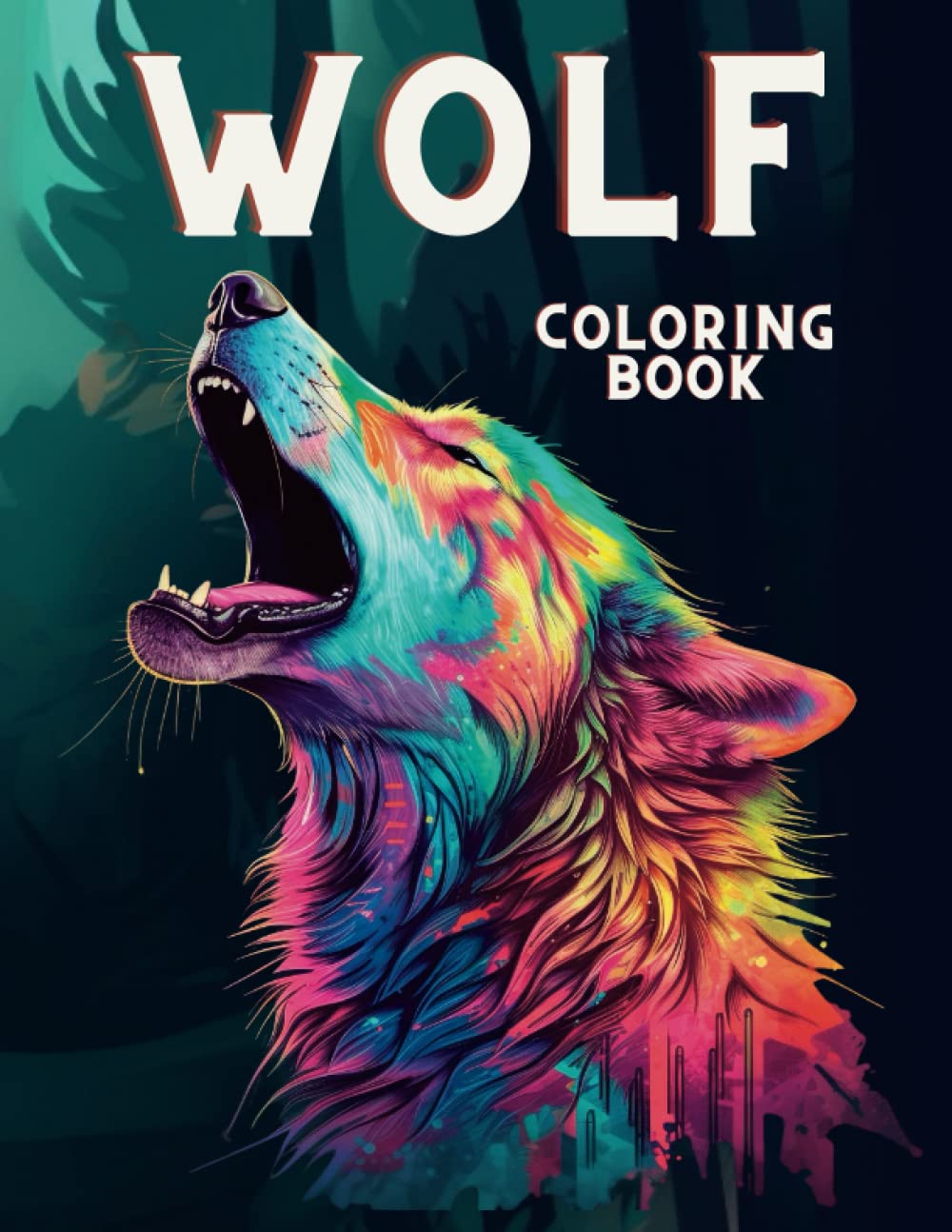 Wolf: Coloring book - A Journey into the Wild - Wild Animals - Wolves