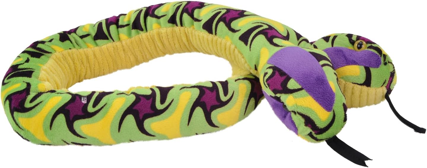 Wild Republic Snake Plush Stuffed Animal Toy, Gifts for Kids, Siamese Whirlpool, 54 Inches - Image 2