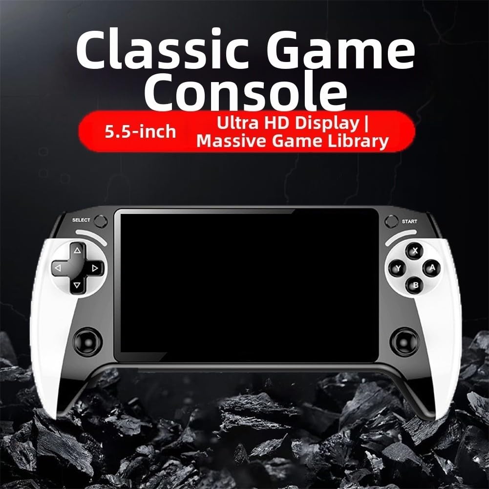 X9 - Consola de juegos retro de 5.5 pulgadas, 10 emuladores, soporta salida de TV de 8 GB de memoria
