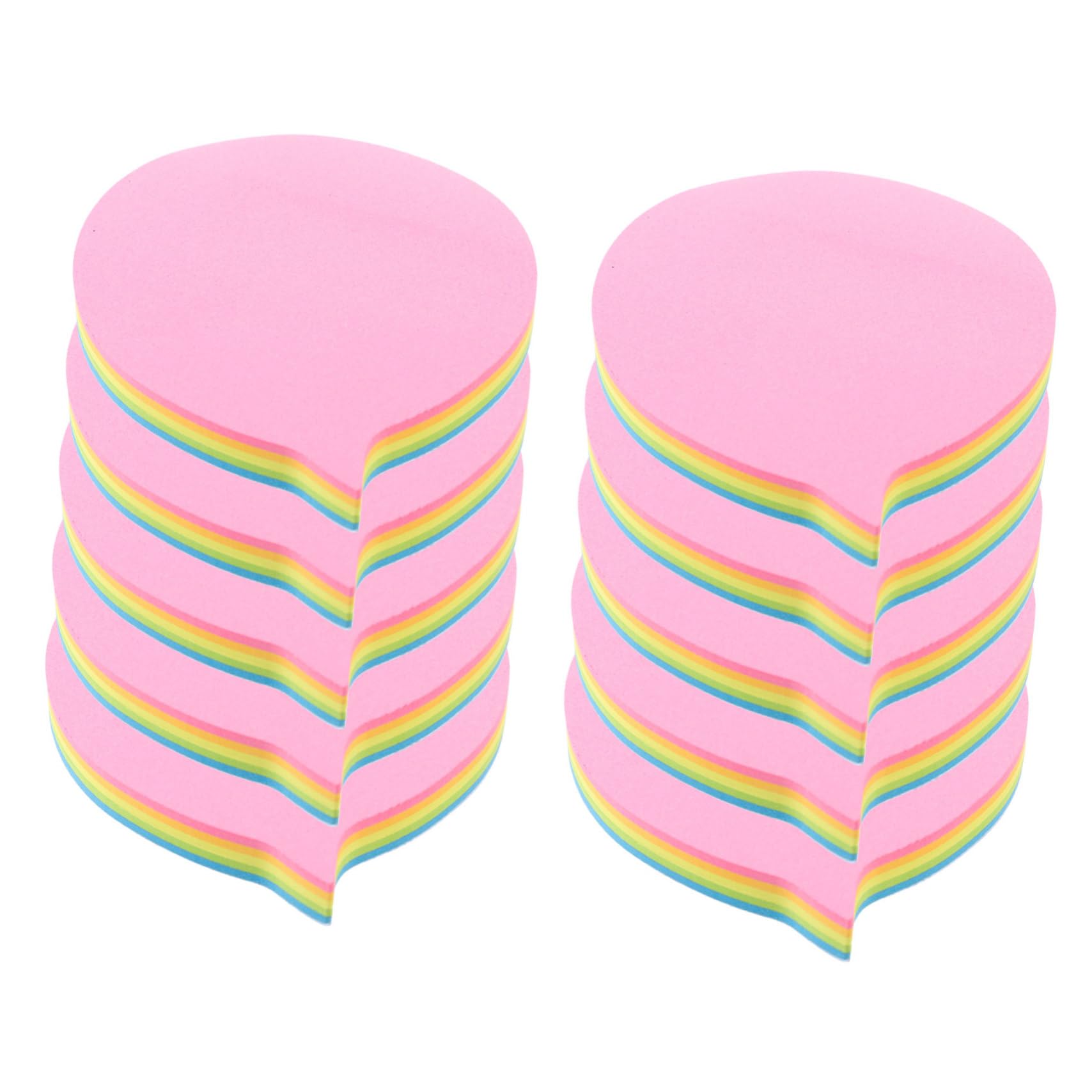 NUOBESTY 2 Pièces 10 Sticky Couleur 400pcs marqueur bloc-notes mignon pastel etiquettes autocollantes étiquettes autocollantes pen blocs-notes de bureau blocs-notes collants Papier