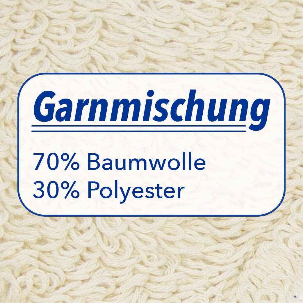 Baumwollmopp Wischbezug 50cm, weiß - Ersatzbezug für Bodenwischer - Wischmopp Bezug für alle gängigen Klapphalter - hohe Schmutzaufnahme - Trocken & Nass Reinigung (20x)