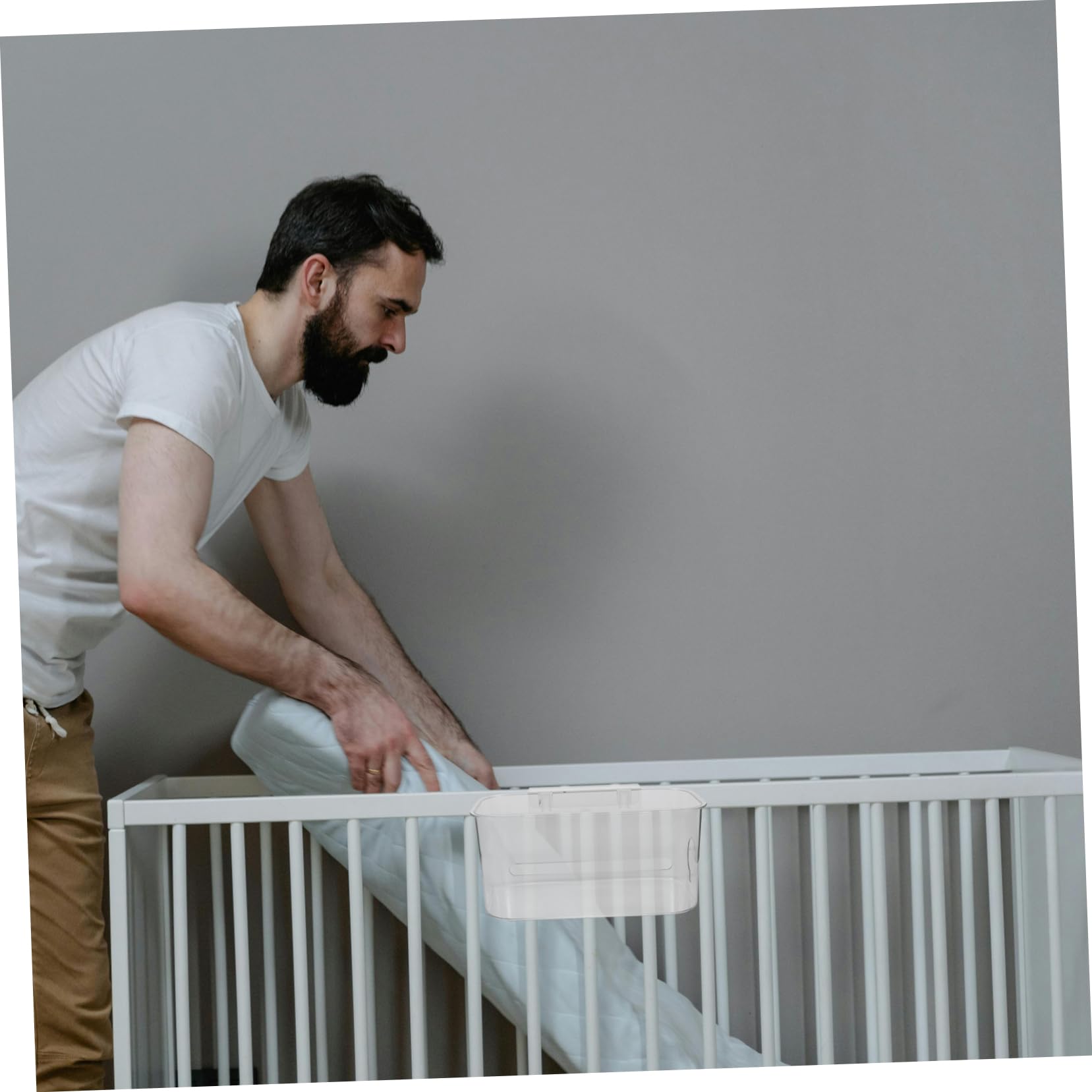 Organizzatore Sospeso per Dormitorio, Culla e Camera | Acrilico, Struttura Robusta Salvaspazio, Capienza Tasche per Accessori e Piccoli Oggetti