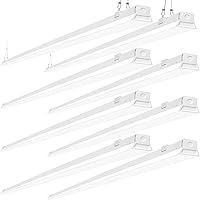 Vista 8 de ANTLUX Lámpara LED de tienda de 8 pies, tira de luz LED de 110 W, 12200 LM, 6000 K, luces lineales LED de 8 pies, iluminación LED enlazable