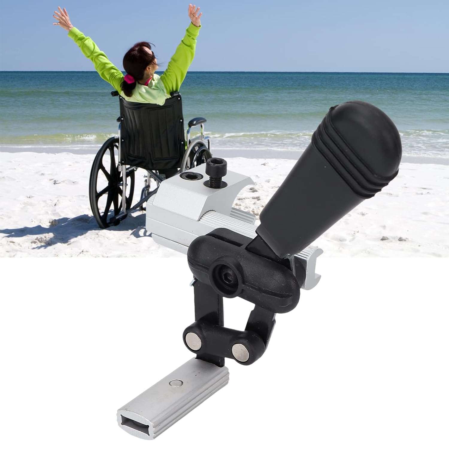 Wheelchair Brakes, Aluminium Alloy High Sensitivity Hand Brake Part Wheel Lock Easy