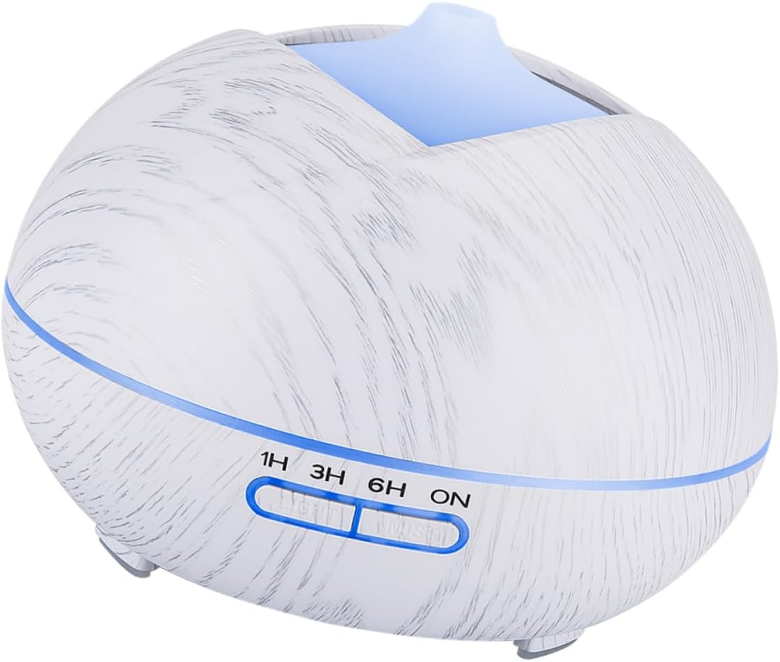 PRETYZOOM Aroma Humidifier with LED Lights Essential Oil Diffuser with Remote Control Color Lighting for Living Bedroom Office Yoga Auto Off Safety