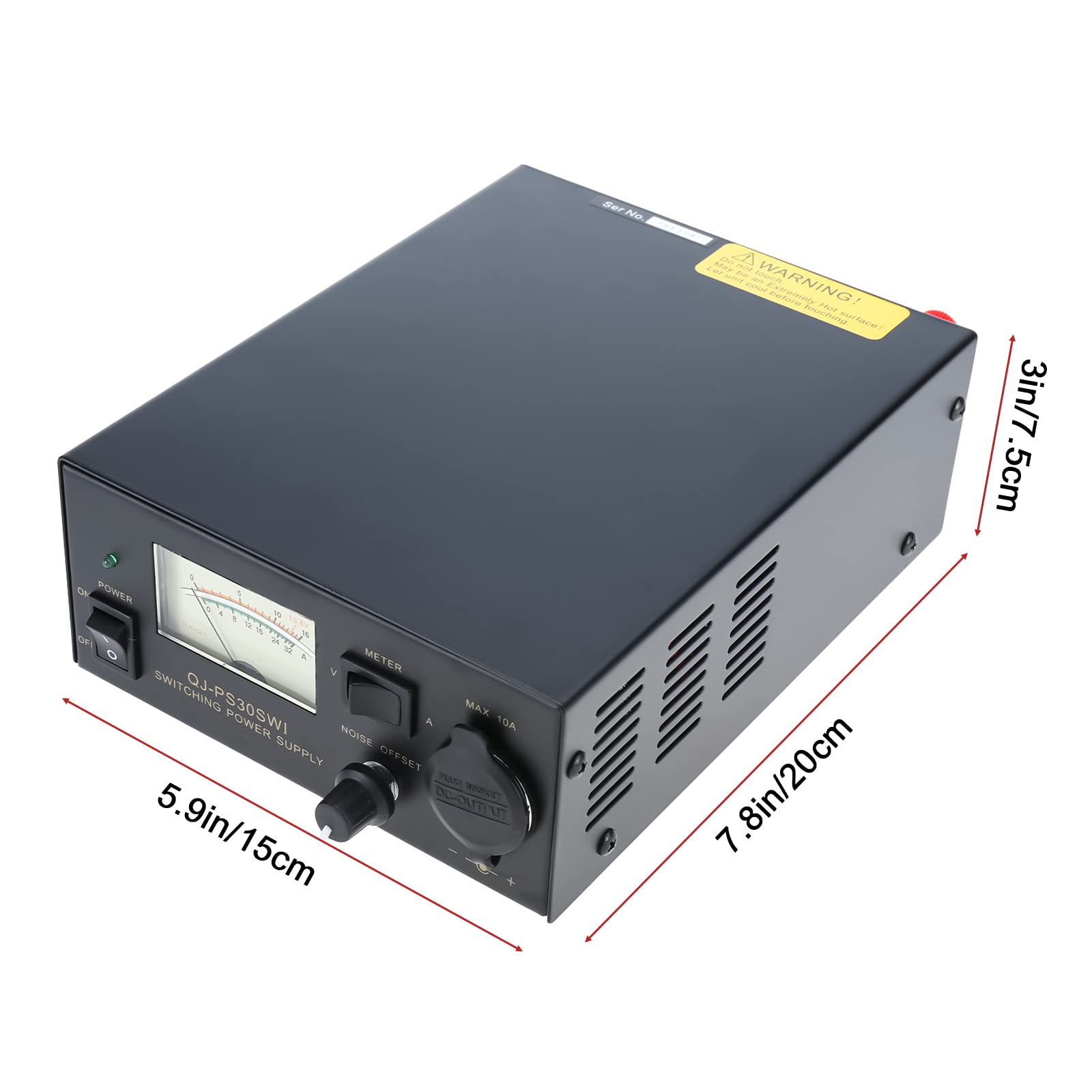 Fuente de alimentación de conmutación analógica DC 13.8V con compensación de ruido