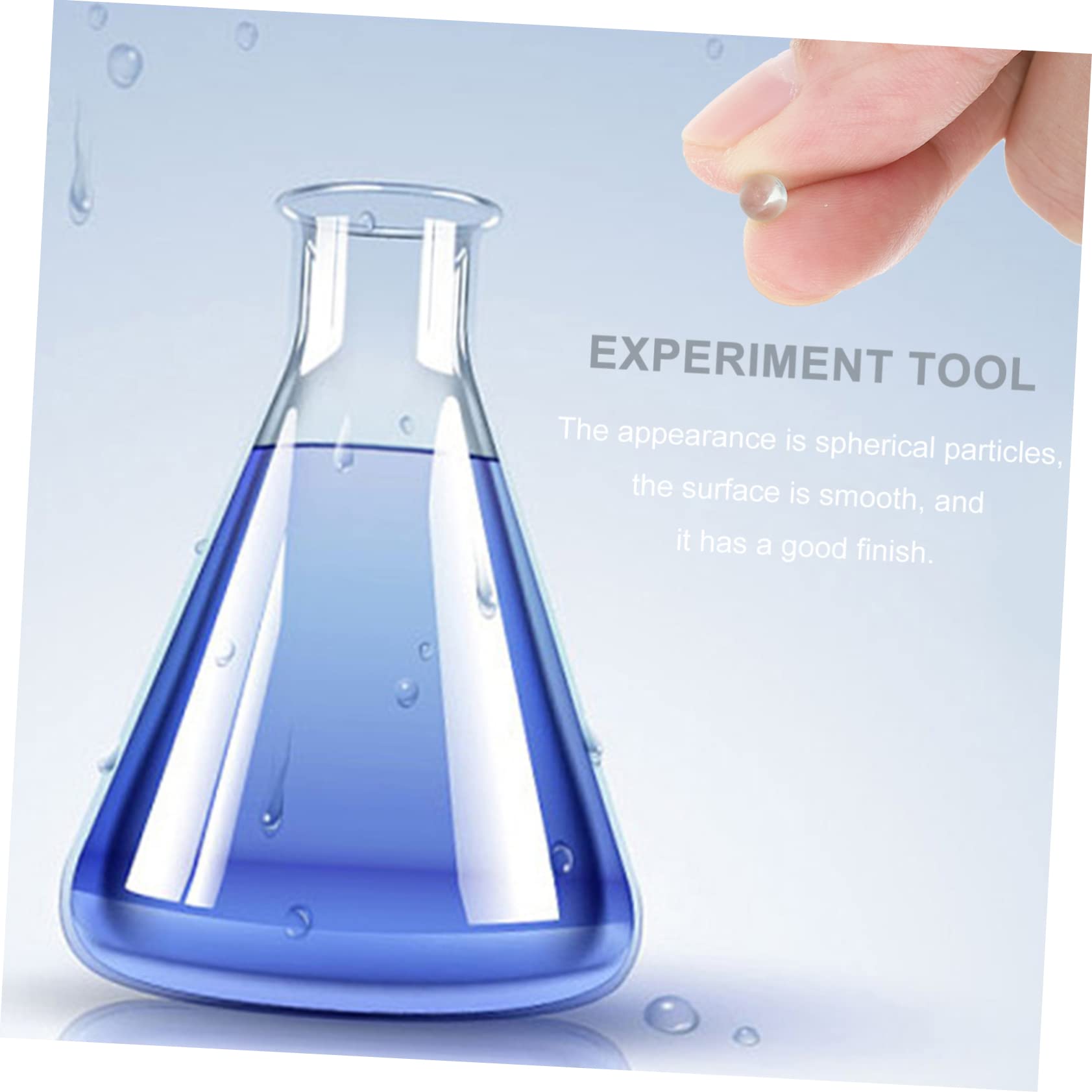 Zerodeko Perlas de Vidrio Experimentales de Alta Precisión Ø8mm para Laboratorio, Perlas Anti-ebullición de Molienda de Arena, Material Duradero para Uso Científico y Experimental