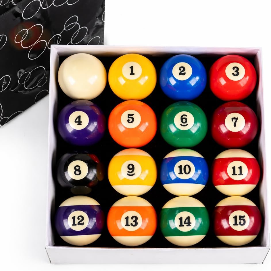 Billiard Pool Table Ball Set - 16 Balls || Size of the Ball - 52.5 MM