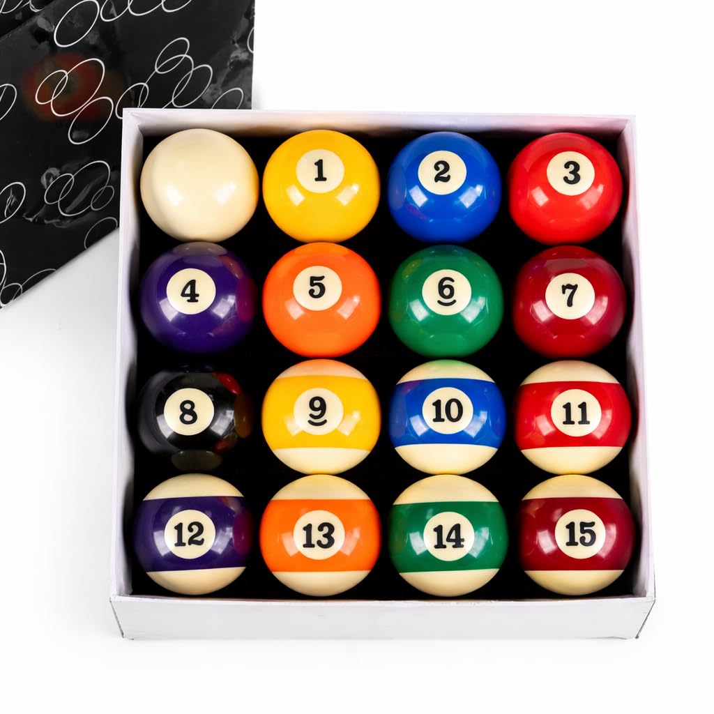 JBB Billiard Pool Table Ball Set - 16 Balls || Size of The Ball - 52.5 MM-image-0